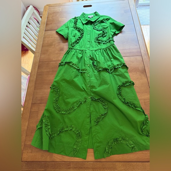NWT Women's Ribbon Short Sleeve Midi Shirtdress kate spade new york Target Green - Picture 5 of 12